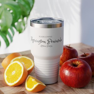 White Thermos Insulated Coffee Mug