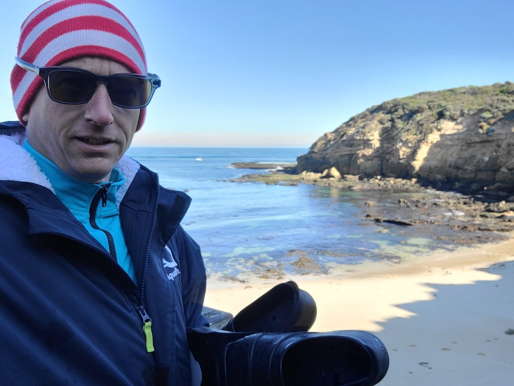 Cold Water Immersion Swim Parka Waterproof Poncho Sorrento Mornington Peninsula Victoria