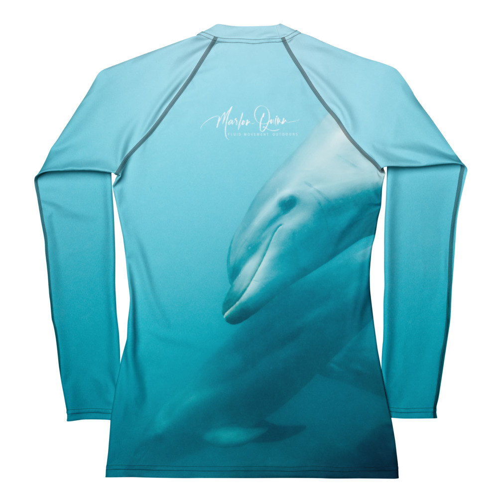 Dolphin Eyes Women's Rash Vest - Image 2