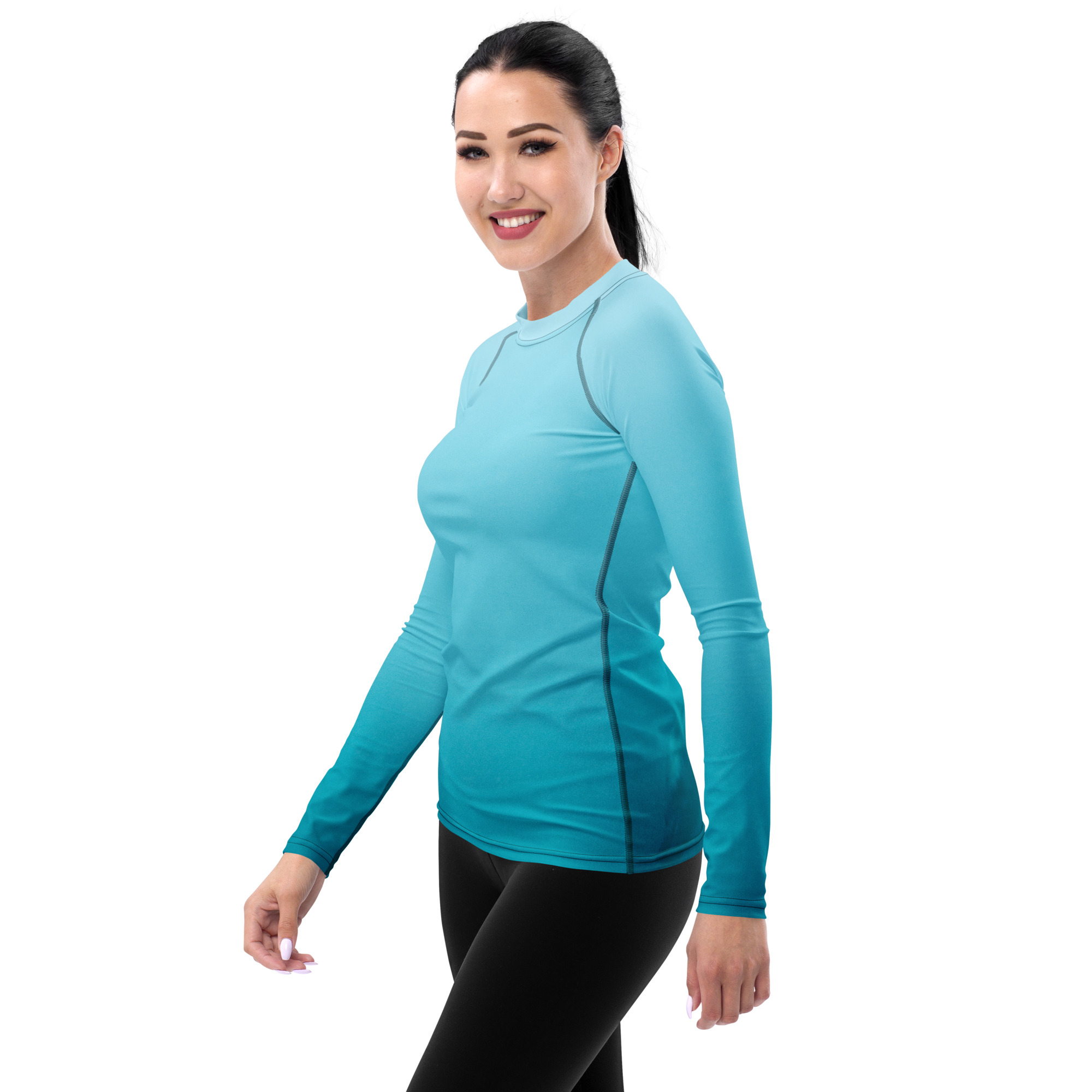 Dolphin Eyes Women's Rash Vest - Image 5